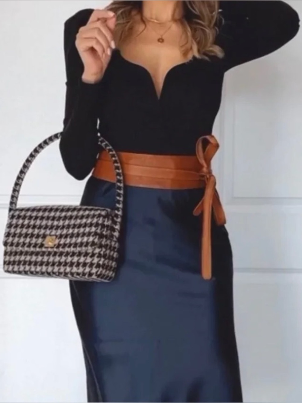 Ada Brown Suede Wrap Belt